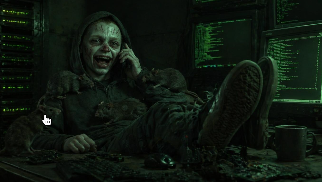 Milo am Telefon